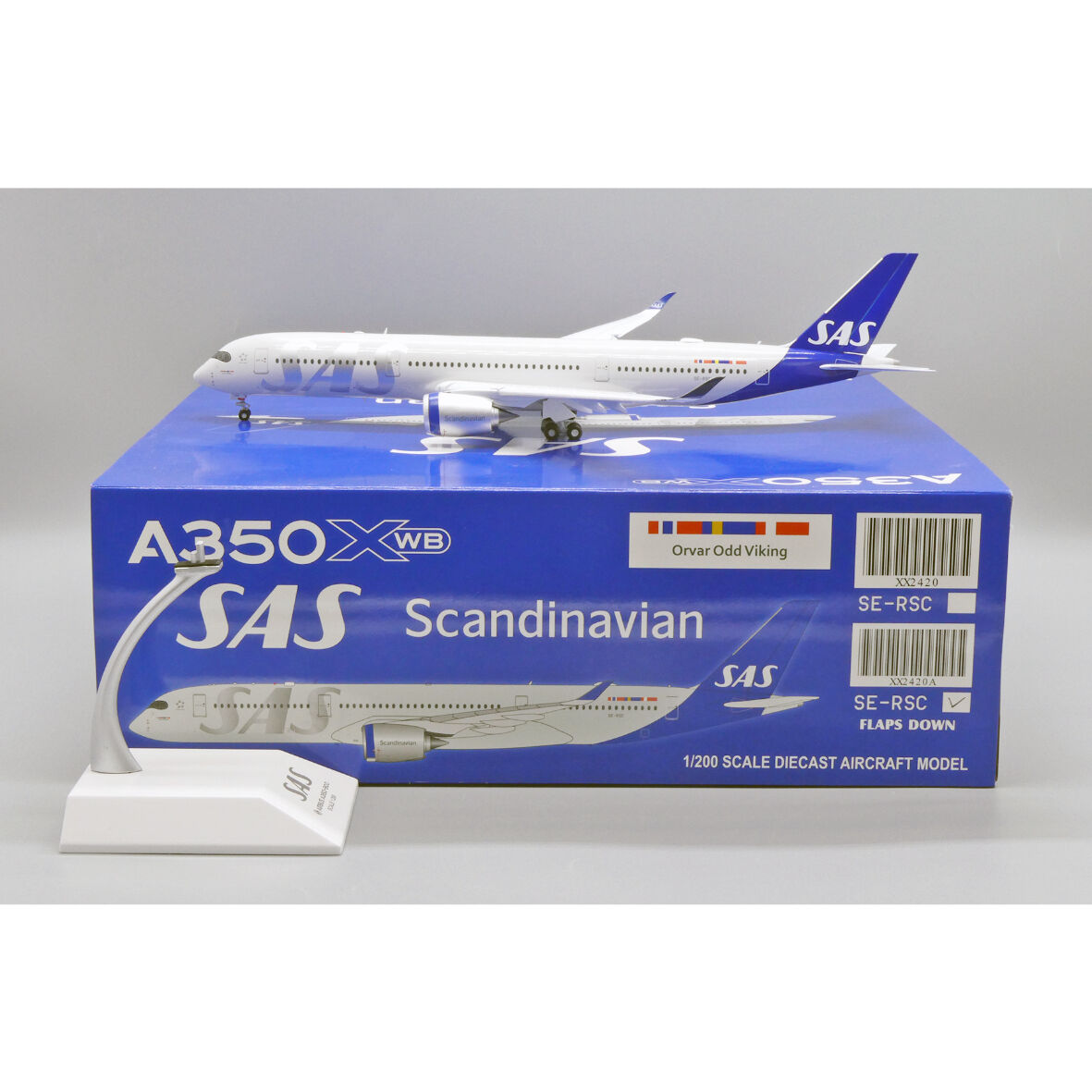 スカンジナビア航空 Airbus A350 箱付き お取り寄せ商品】1/200 A350 
