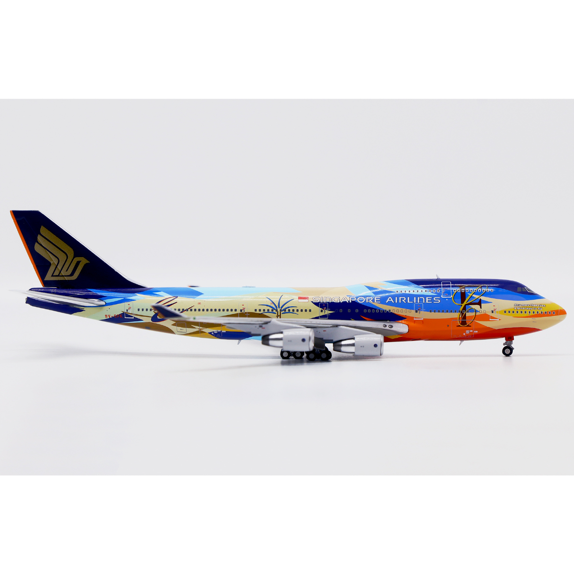 お取り寄せ商品】1/400 747-400 シンガポール航空「Tropical特別塗装機