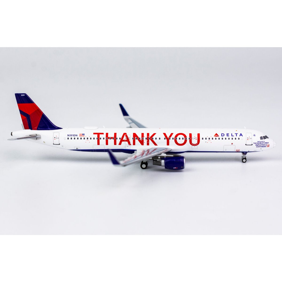 A/w デルタ航空 NDN with "THANK YOU"