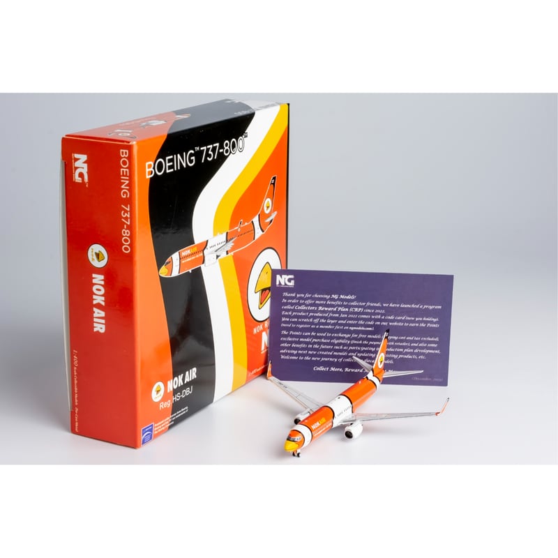お取り寄せ商品】1/400 737-800/w ノックエア「Nok Ra Ruen