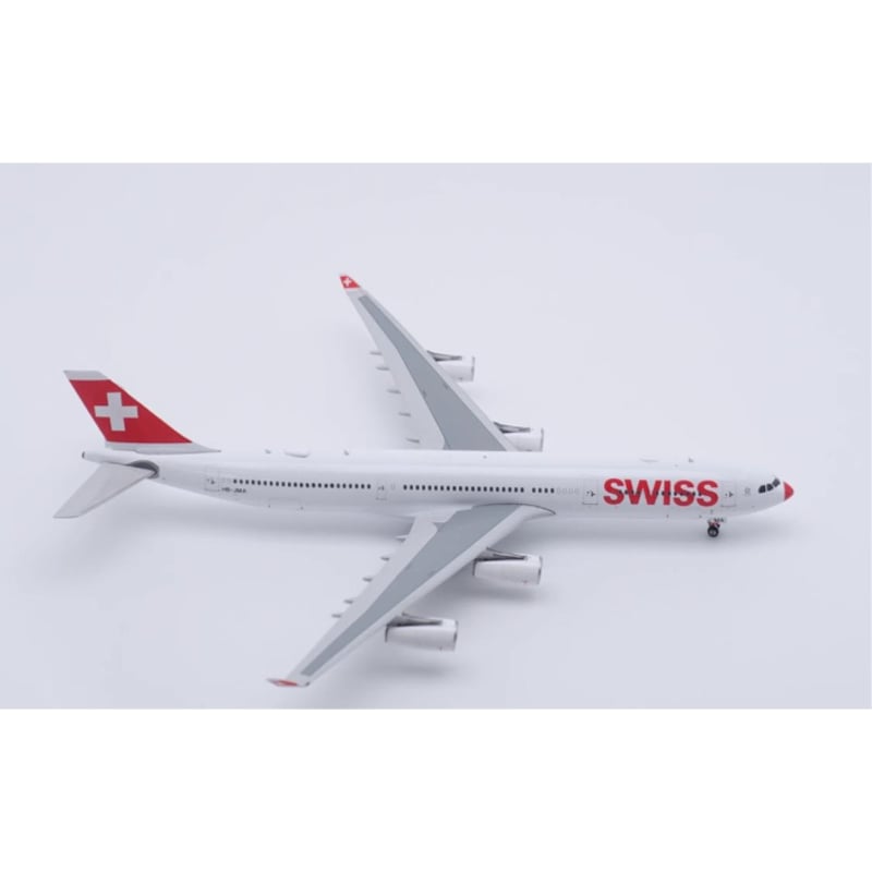 スイスインターナショナル A340-300 HB-JMA 1/400 お取り寄せ商品】1/400 A340-300 スイス国際航空 「レッドノーズ