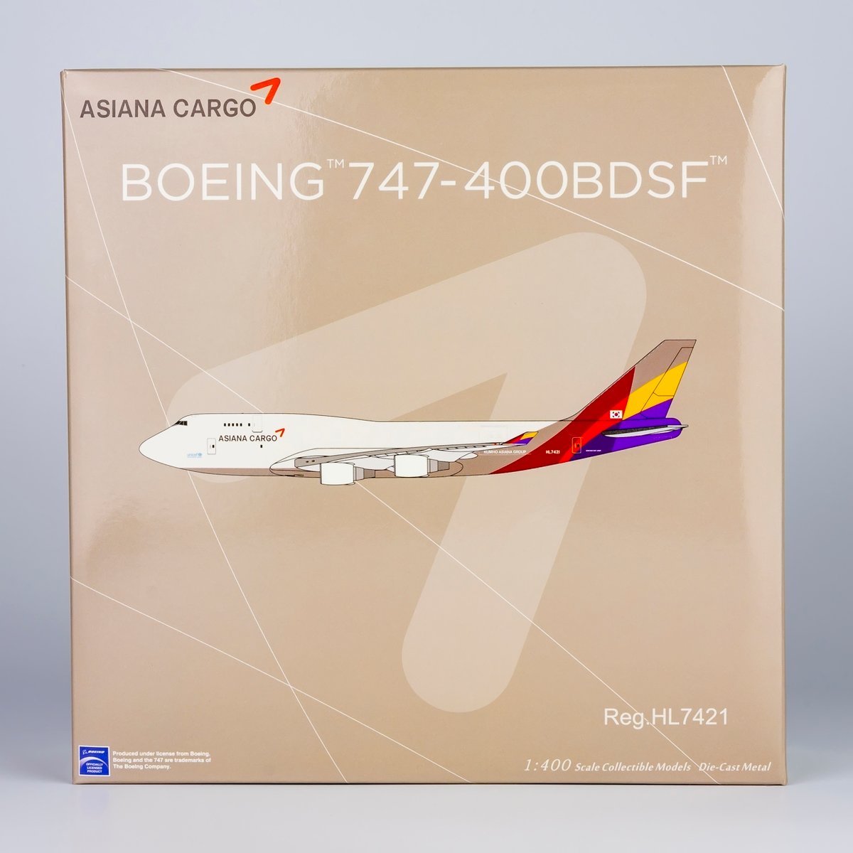 お取り寄せ商品】1/400 747-400BDSF アシアナ航空 HL7421 |