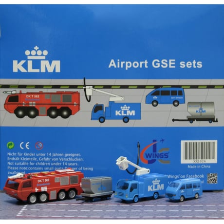 1/200 空港アクセサリー KLM 地上支援車輛（GSE） セット6