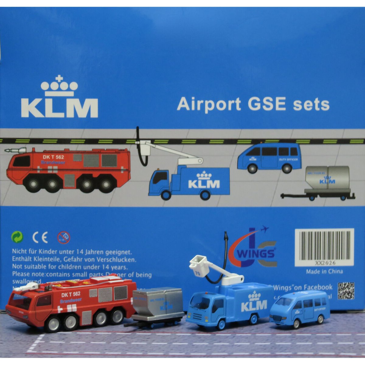 1/200 空港アクセサリー KLM 地上支援車輛（GSE） セット6 | ひこーき
