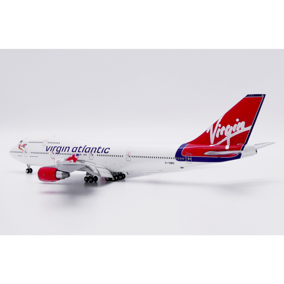 ヴァージンアトランティック航空 Aviationtag B747-400 厚い 1/400 747-400 ヴァージン・アトランティック航空「Tinker Belle」 G