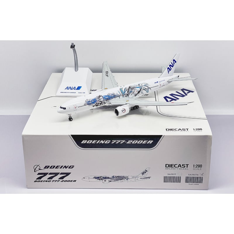 あす楽対応 1/400 新品 jc ANA B777-200ER ボーイング777-200ER ANA 鬼 ...