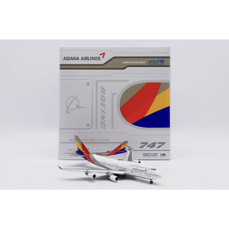 アシアナ航空グッズ JC Wings 747-400 アシアナ航空「Last Flight」HL7428 1/400