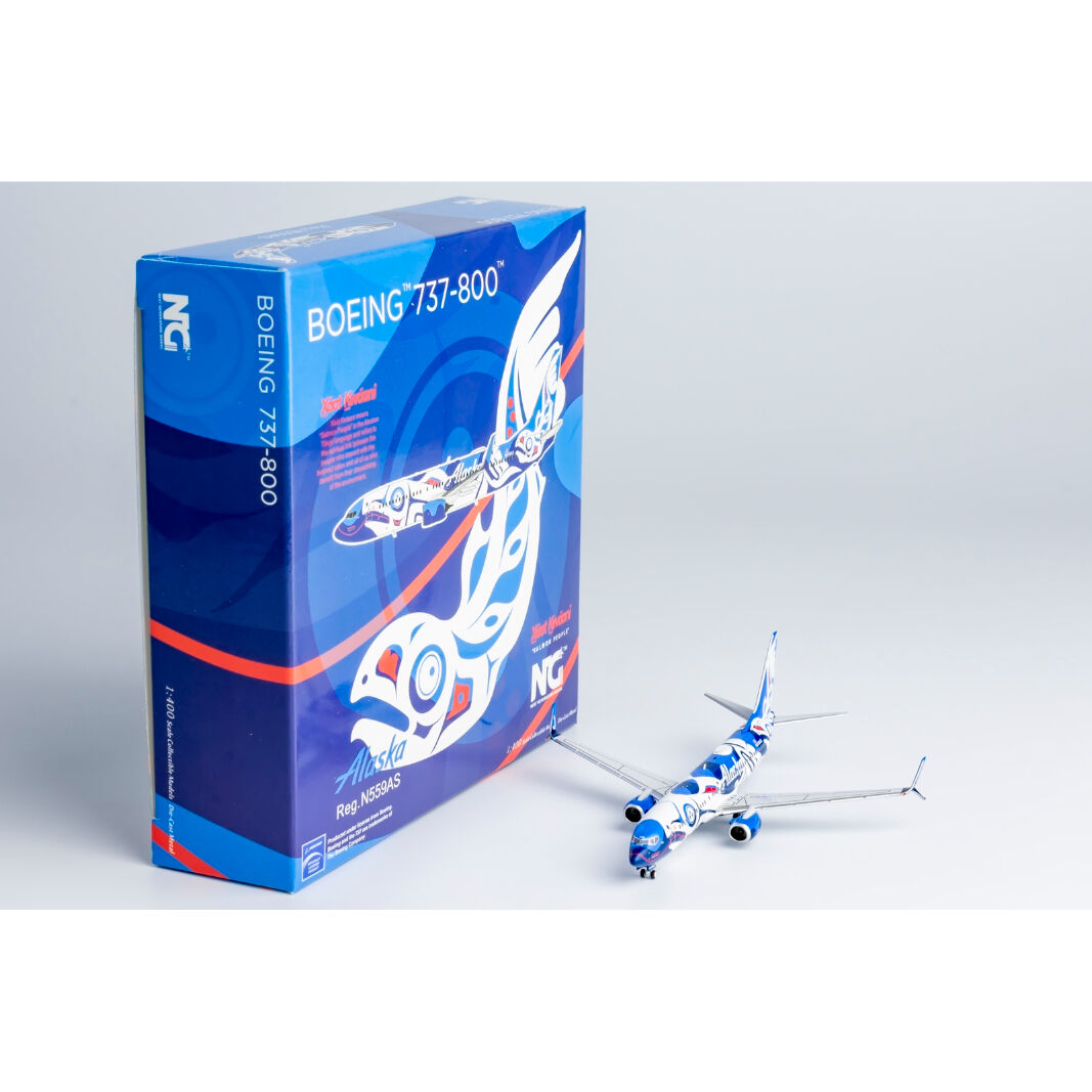 1/400 737-800/w アラスカ航空「Salmon People」 N55