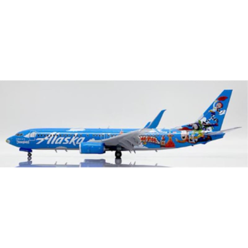 レア ディズニーランド50周年記念ペイント アラスカエアウェイ ボーイング737 レア ディズニーランド50周年記念ペイント アラスカエアウェイ