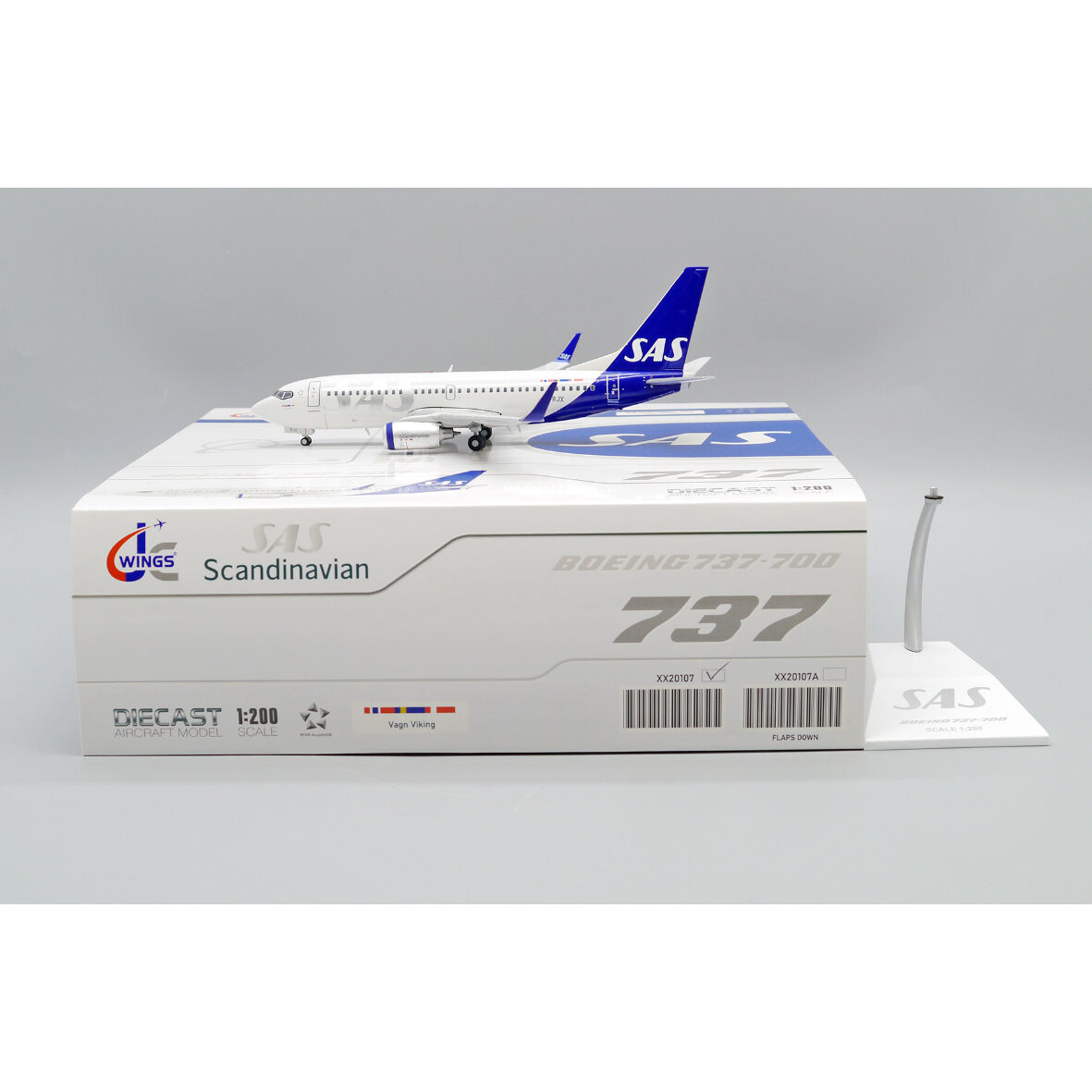 お取り寄せ商品】1/200 737-700 スカンジナビア航空 SE-RJX お取り寄せ商品】1/200 737-700 スカンジナビア航空 SE-RJX