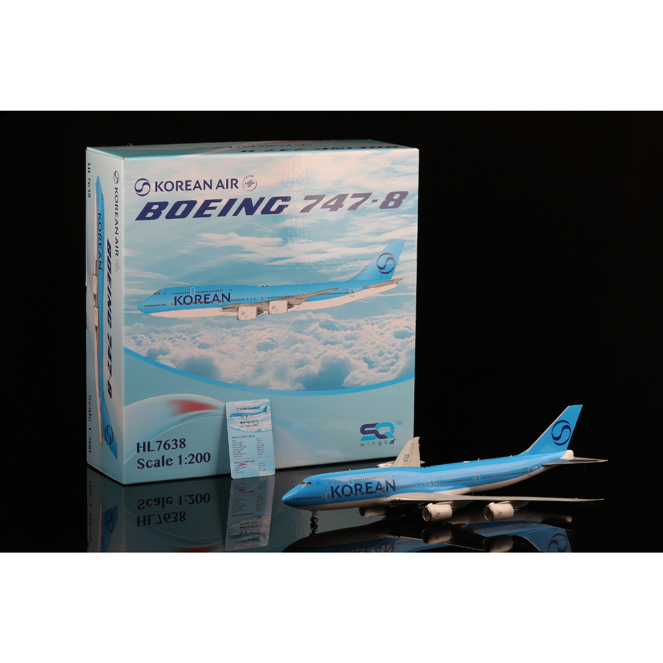 SQ Wings 1/200 747-8 大韓航空「新塗装」 HL7638｜L2179