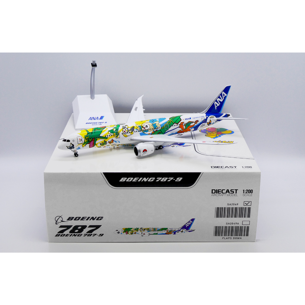 航空機・ヘリコプター JC WINGS ANA B787-9 JA894A 1:200 非売品・新商品情報】1/200 787-9 ANA「ピカチュウジェット NH」 JA89