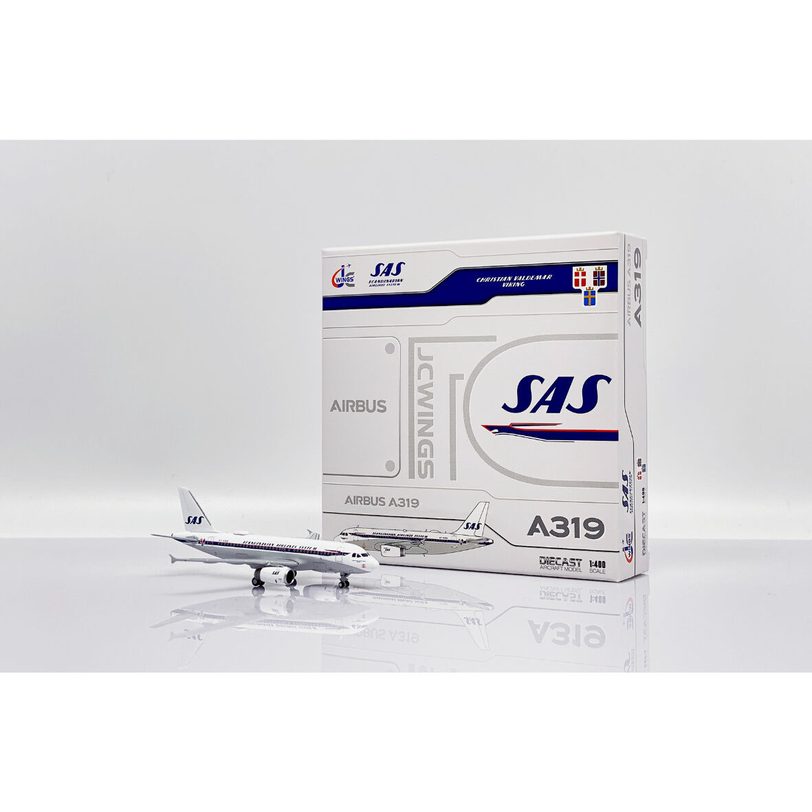 スカンジナビア航空 A319-100 OY-KBO 1/400 JC Wings SAS Airbus A319-100 