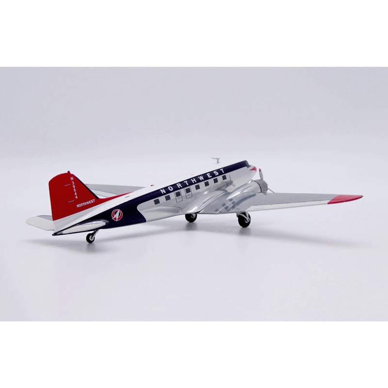 1/200 DC-3 ノースウエスト航空 N39544 (ポリッシュ仕上げ) | ひこ