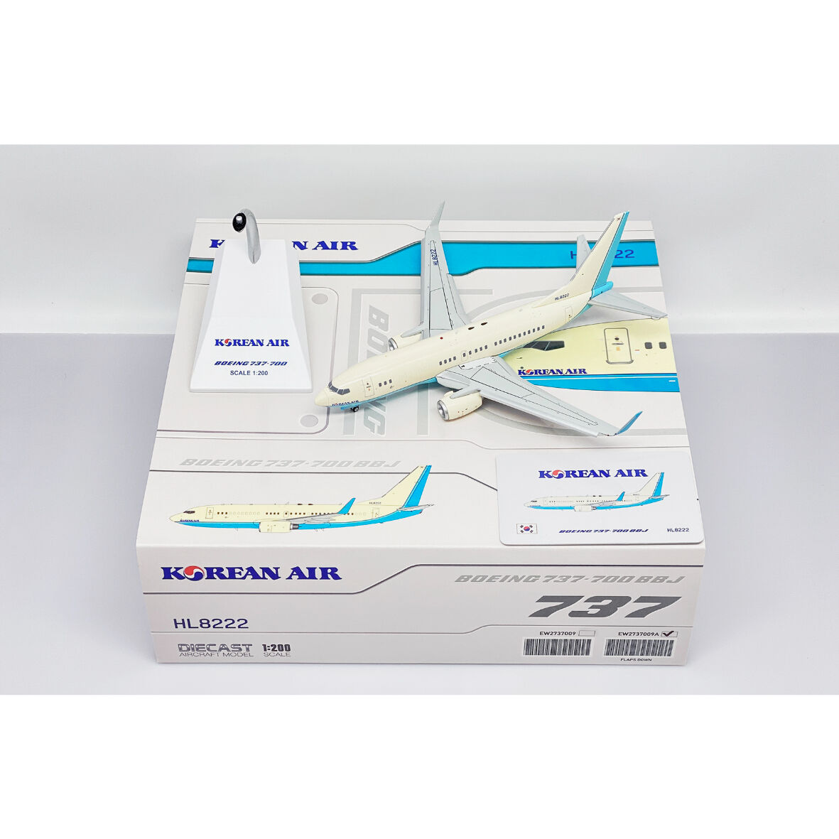 お取り寄せ商品】1/200 737-700(BBJ) 大韓航空 HL8222 Fla お取り寄せ商品】1/200 737-700(BBJ) 大韓航空 HL8222 Fla