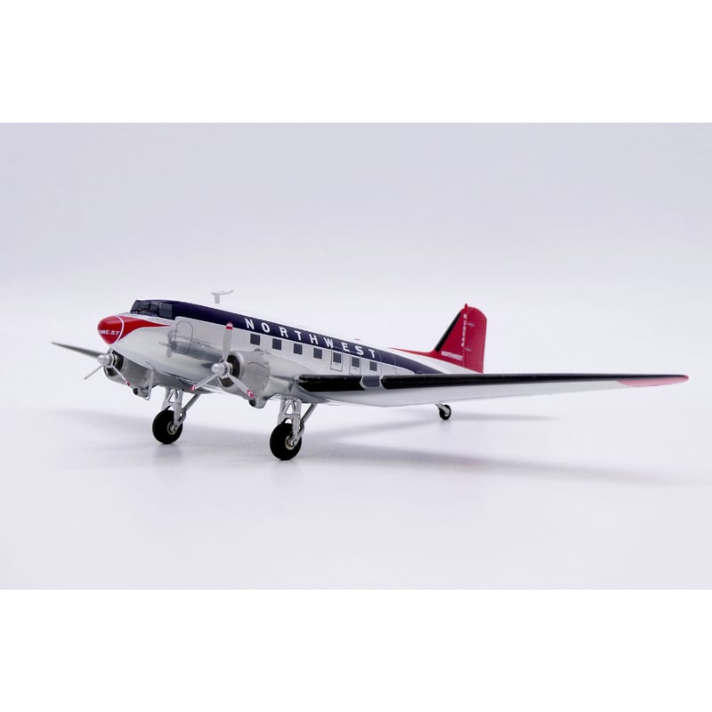 1/200 DC-3 ノースウエスト航空 N39544 (ポリッシュ仕上げ) | ひこ