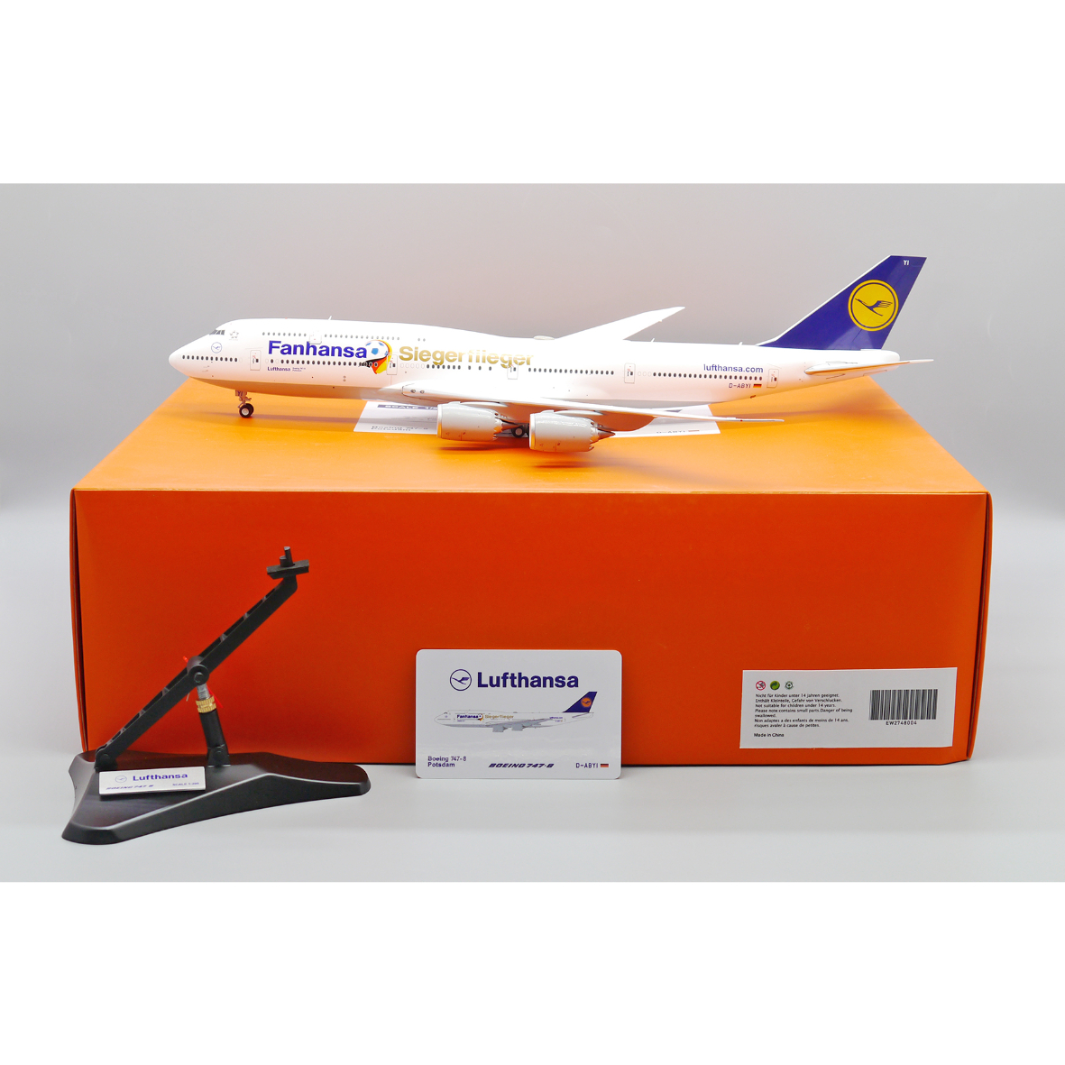 1/200 747-8 ルフトハンザドイツ航空「Fanhansa Siegerfliege