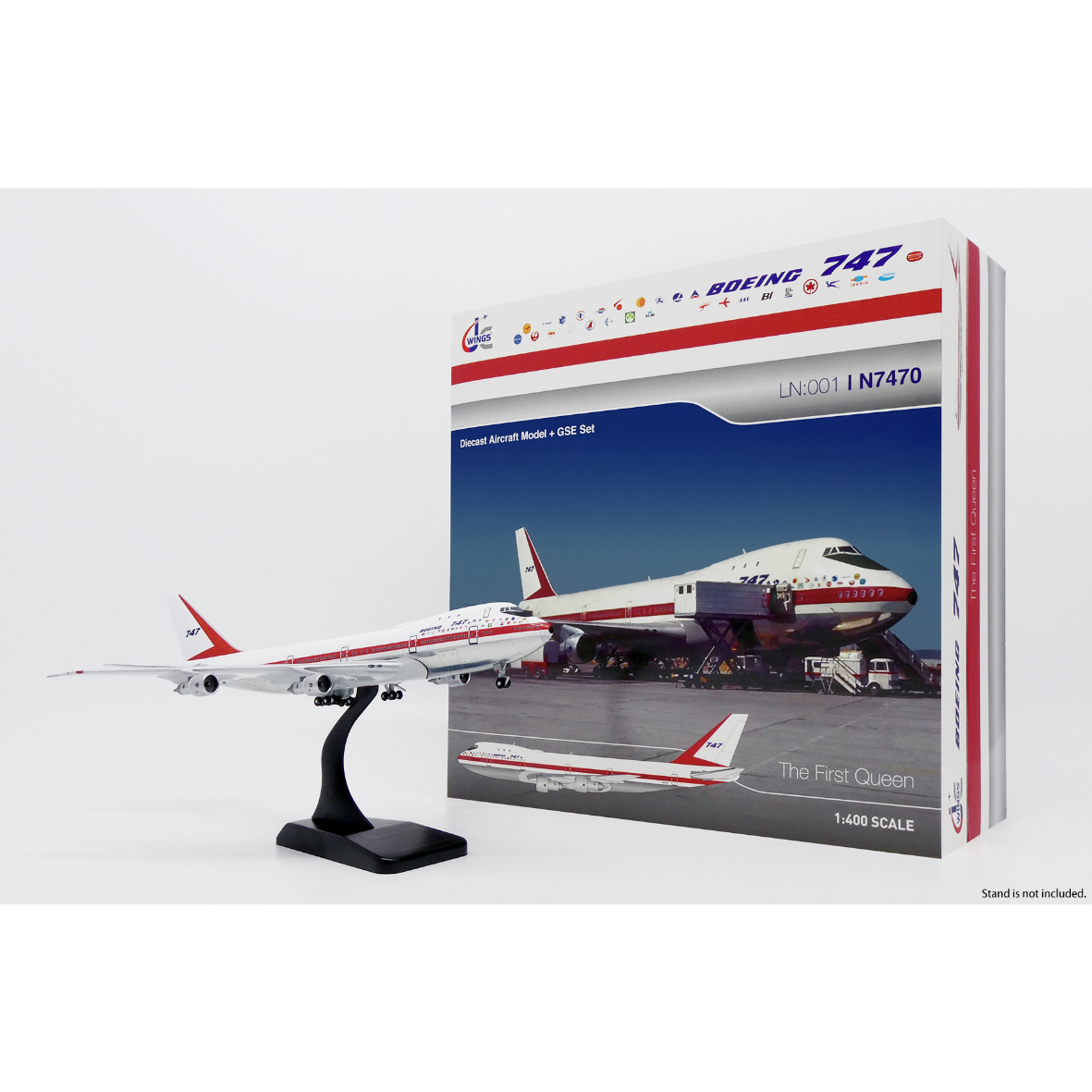 747-8I 1:400 Diecast Model - Blank Box BX-BBKAL7633 - $59.95