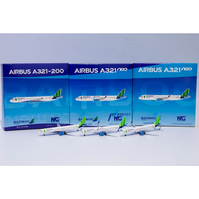 お取り寄せ商品】1/400 A321-200 バンブー・エアウェイズ VN-A585 |