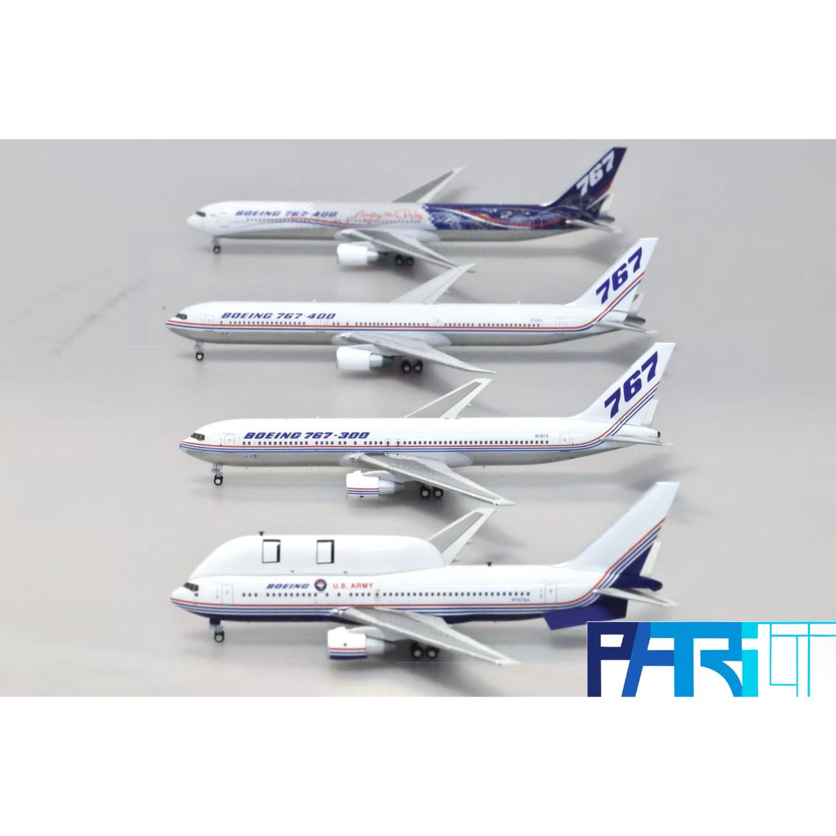 1/400 767-300 ボーイング社「ハウスカラー」 N767S (ポリッシュ仕上