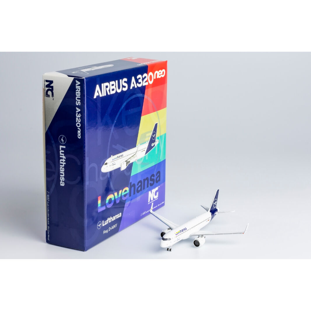ルフトハンザ A320neo D-AINZ 1/400 NG Models A320neo ルフトハンザ航空「Lovehansa」 D-AINY 1/400