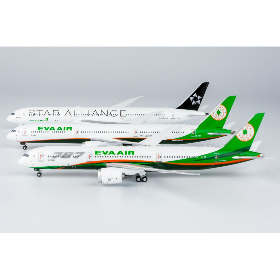 エバー航空　B787-10 1/400スケール 航空機モデル EVA AIR 787-10 エバー航空 スターアライアンス ph 1:400 Amazon