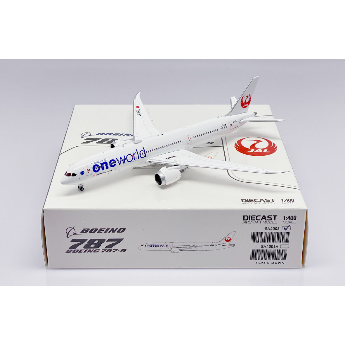 非売品・新商品情報】1/400 787-9 JAL [ワンワールド塗装機] JA86...