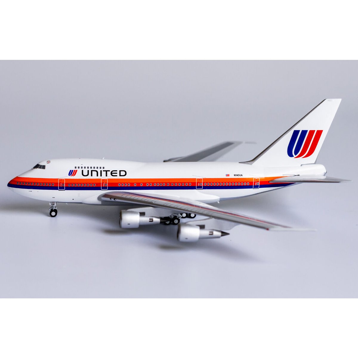ボーイング 747-400 UNITED Air 1/100 USA製