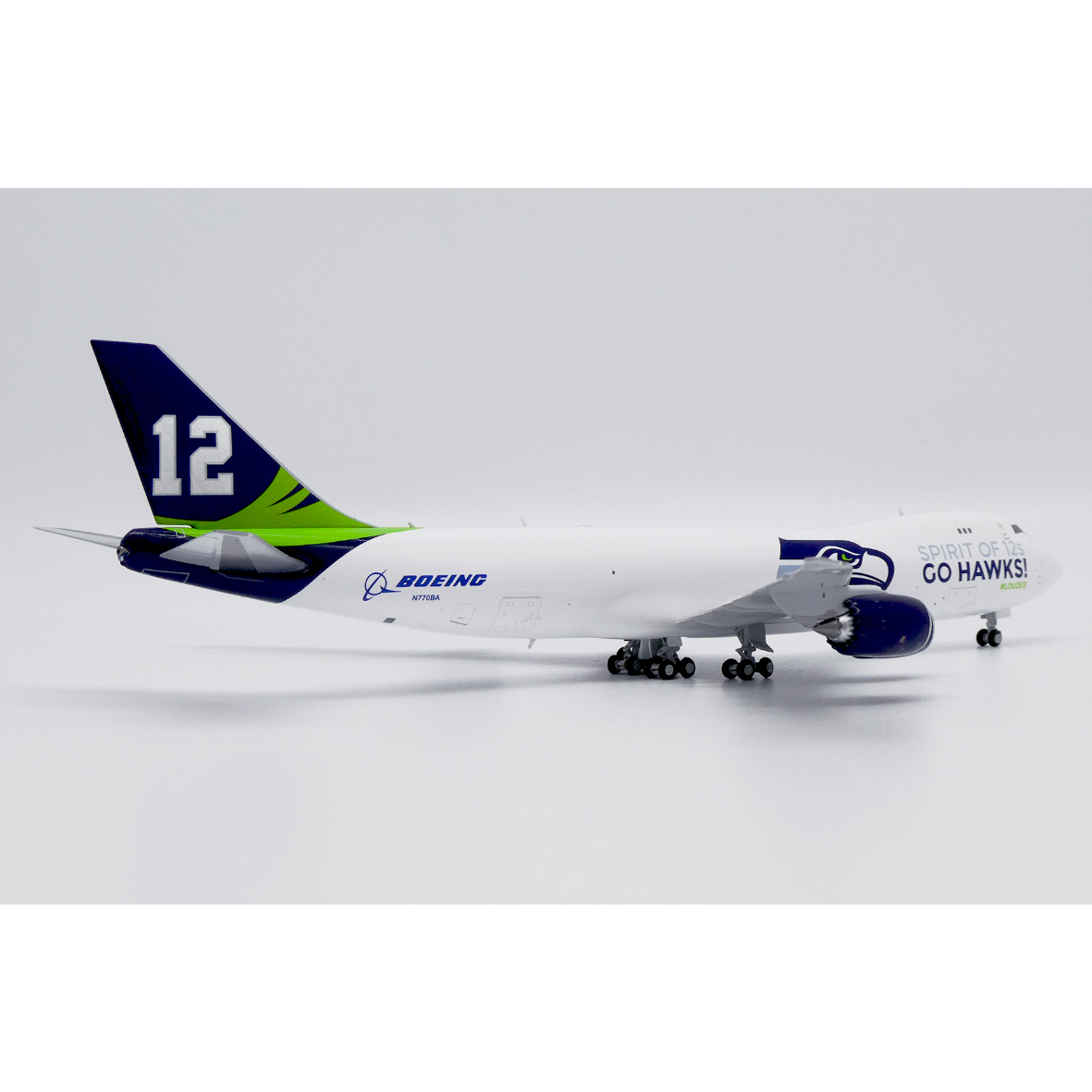 ボーイング747-8F　スケール1/200　シアトルシーホークス original
