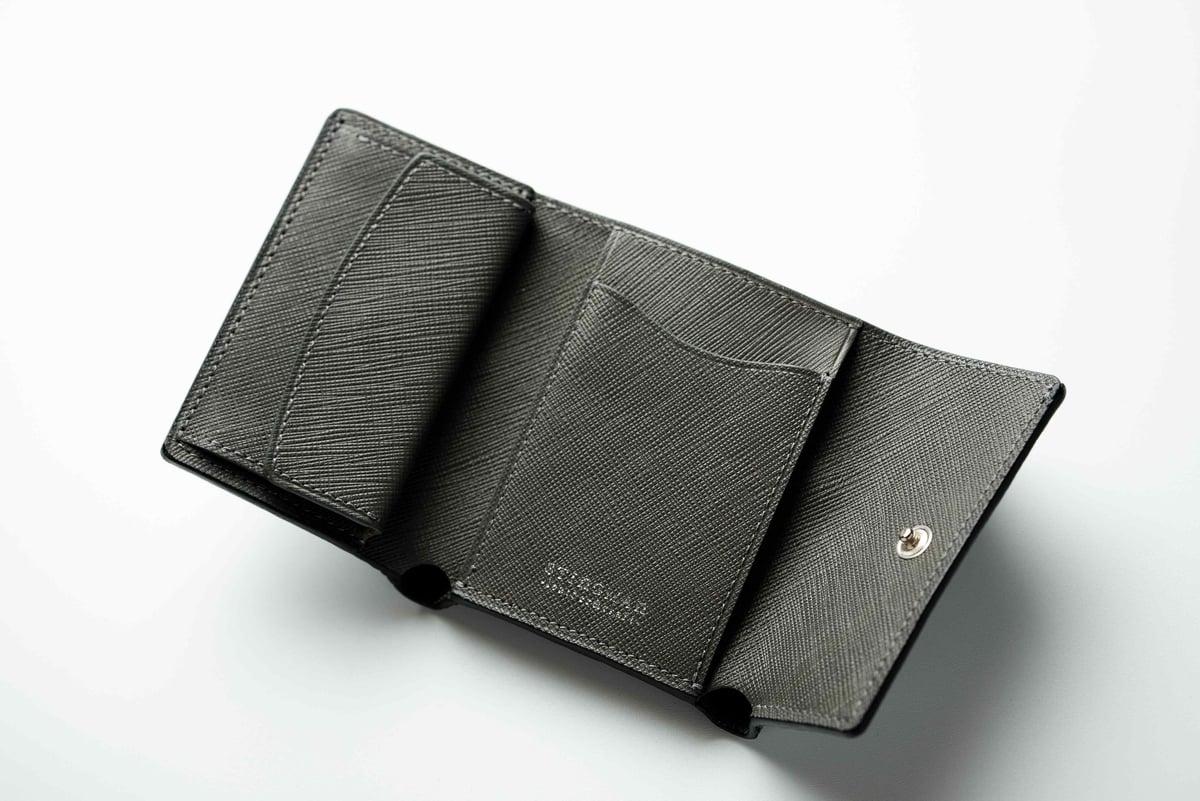 折りたたみ財布 COURONNE Stephano Homme Combi wallet RHWFX24111BKX 三つ折りコンパクト財布【trifold compact wallet】 | STINGMAN