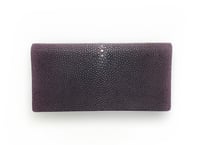 二つ折り長財布【紫】