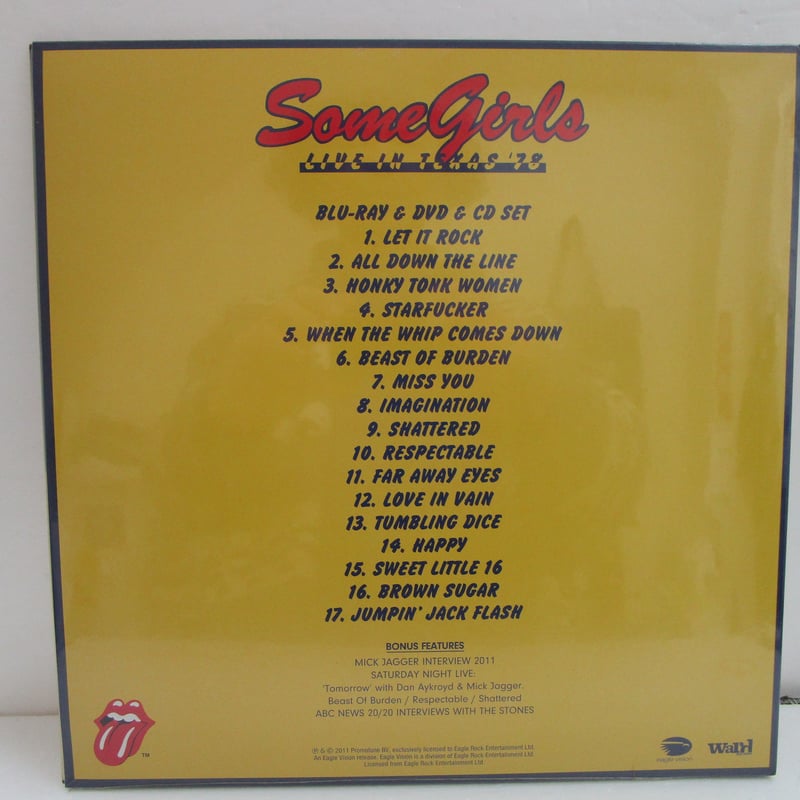 DVD.CD】サム・ガールズ・ライヴ・イン・テキサス '78 1268