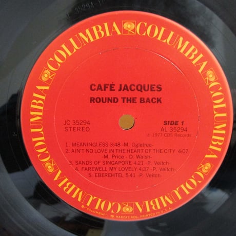 CAFE JACQUES / Round the Back