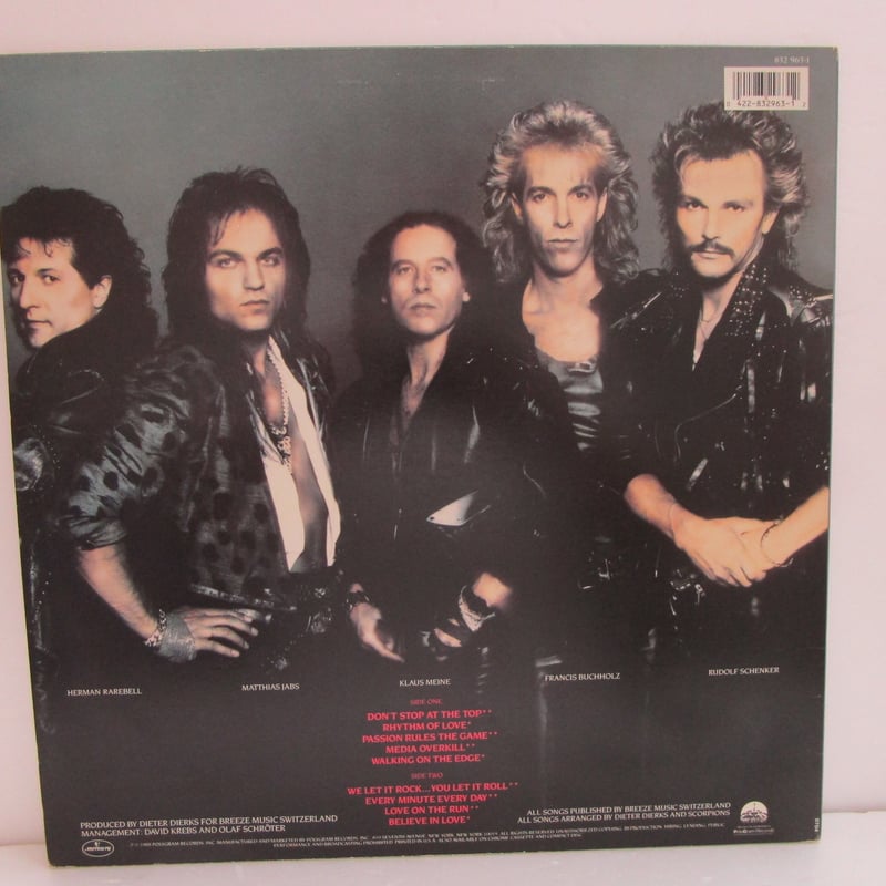 SCORPIONS / SAVAGE AMUSEMENT　帯付き（旧規格） Scorpions – Savage Amusement – Vinyl (LP, Album, Stereo