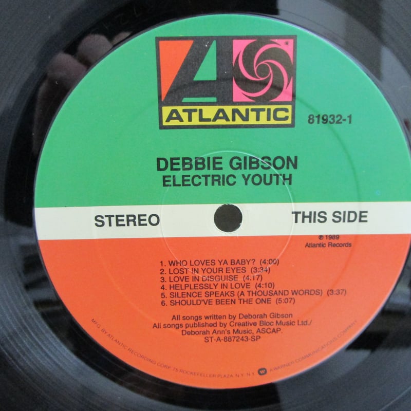 デビー・ギブソン 　Electric Youth　US盤 貴重盤 CDシングル デビー・ギブソン Electric Youth US盤 貴重盤 CDシングル