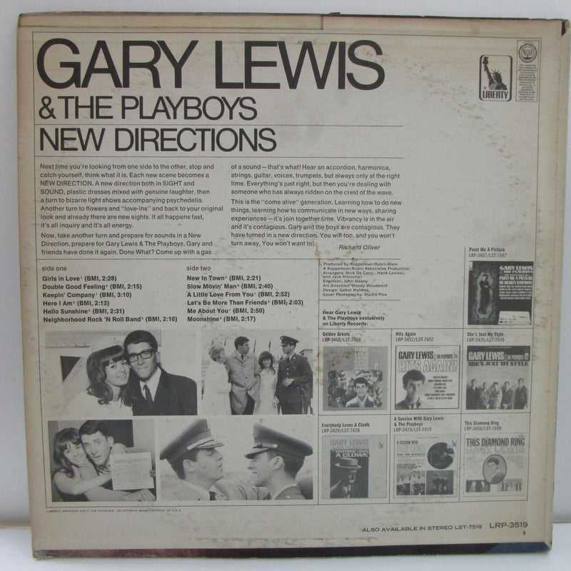 GARY LEWIS & THE PLAYBOYS /New Directions MONO