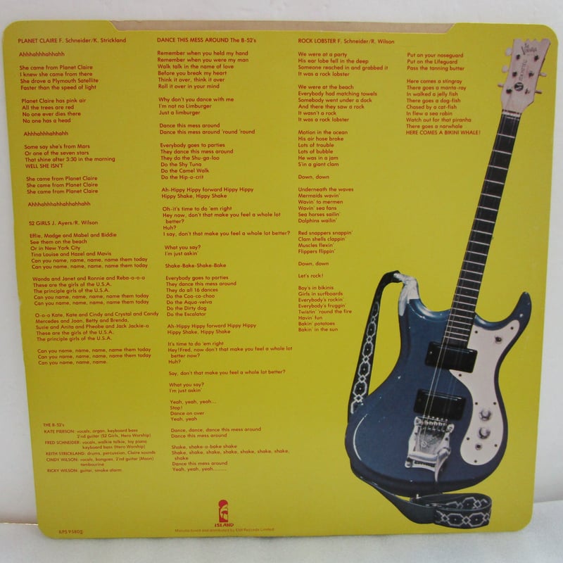 B-52'S 1st UK Press | TOHTO records & books annex