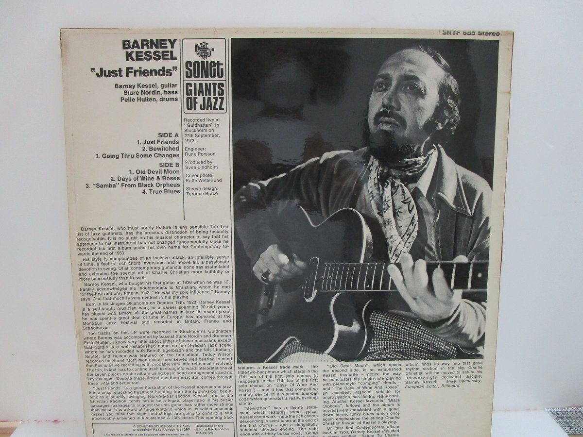 BARNEY KESSEL / Just Friends SONET DAYS
