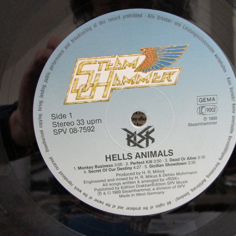 RISK / Hell's Animals | TOHTO records & books a