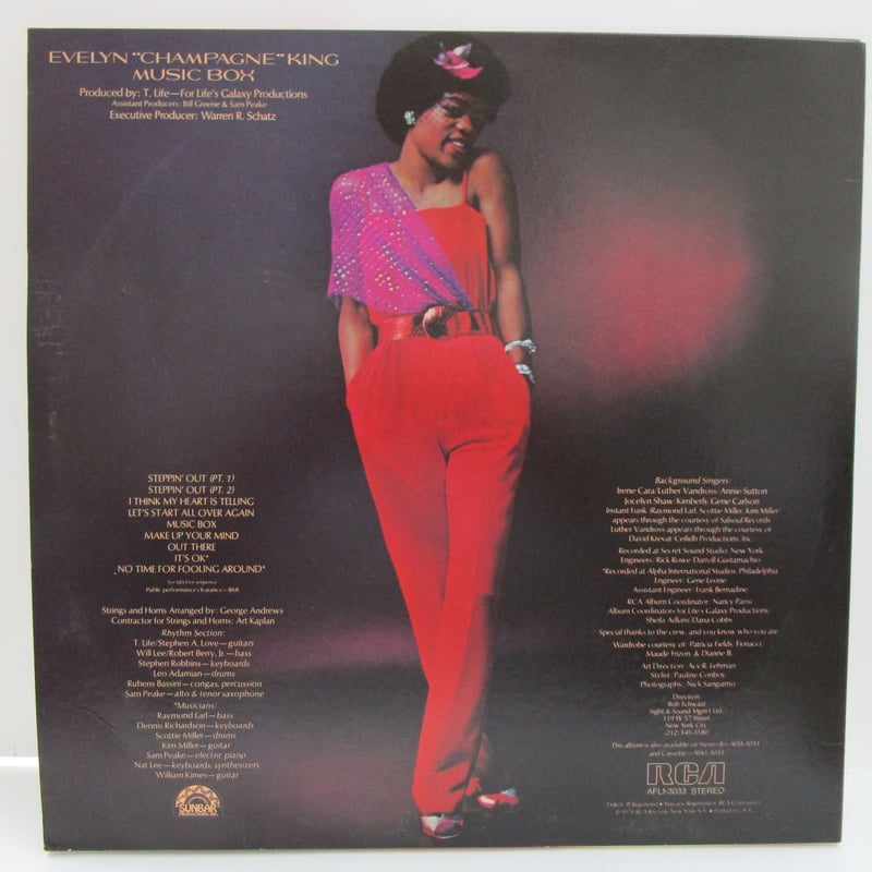 EVELYN ”Champagne” KING / Music Box | TOHTO rec...