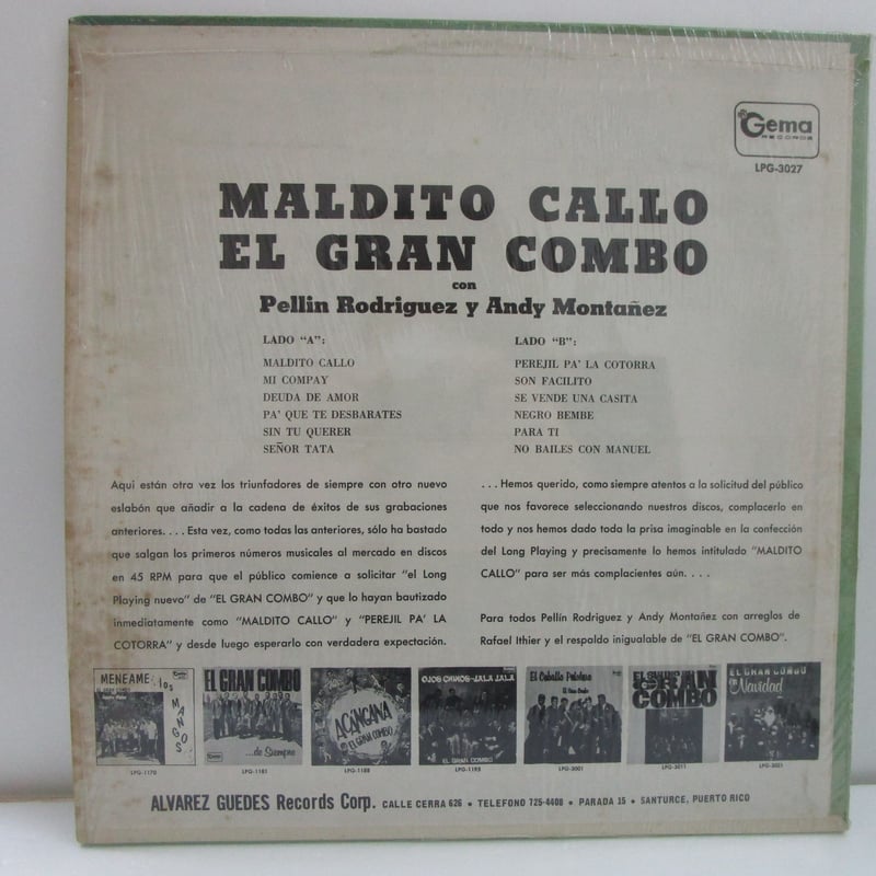 EL GRAN COMBO / Maldito Callo | TOHTO records &