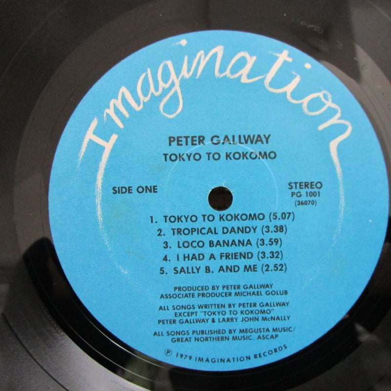 PETER GALLWAY / Tokyo to Kokomo | TOHTO records