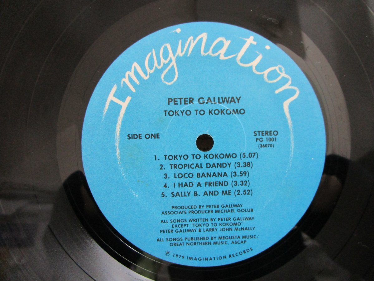 PETER GALLWAY / Tokyo to Kokomo | TOHTO records