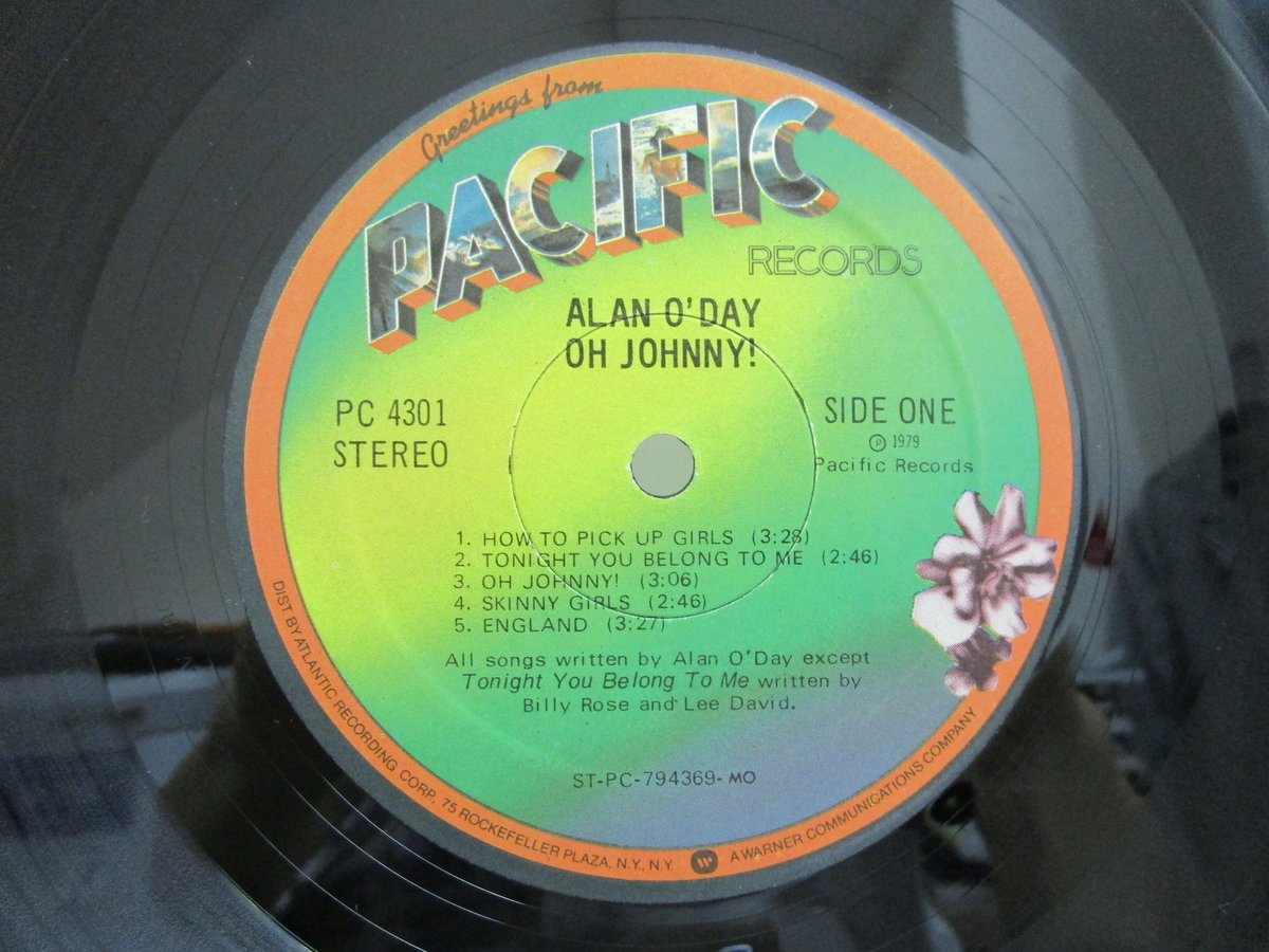 ALAN O'DAY / Oh Johnny! | TOHTO records & books