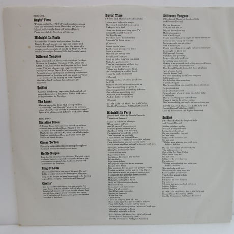STEPHEN STILLS / Illegal Stills