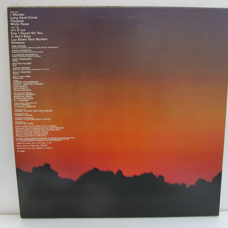 洋楽 RON DAVIES-U. F. O. RON DAVIES / U.F.O. – TICRO MARKET
