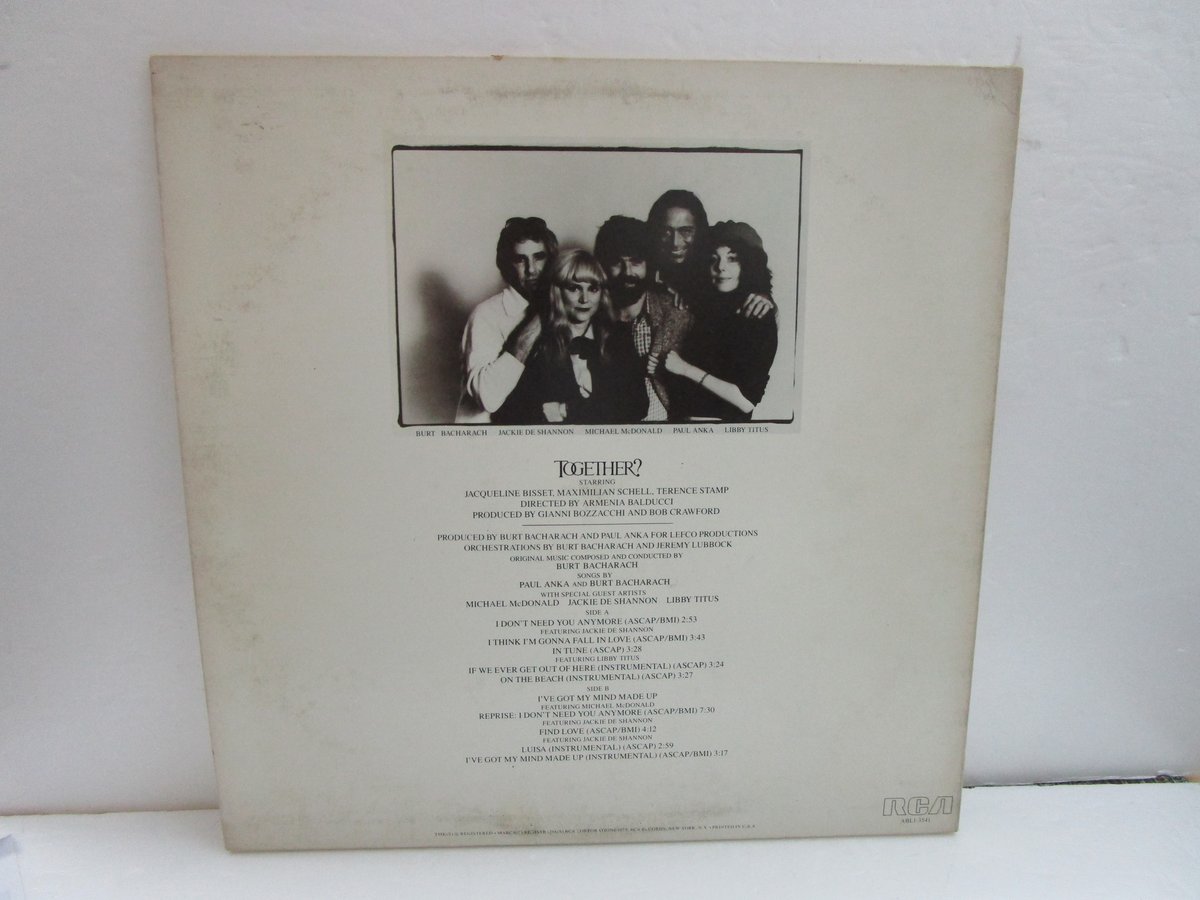 BURT BACHARACH / Together O.S.T. | TOHTO recor
