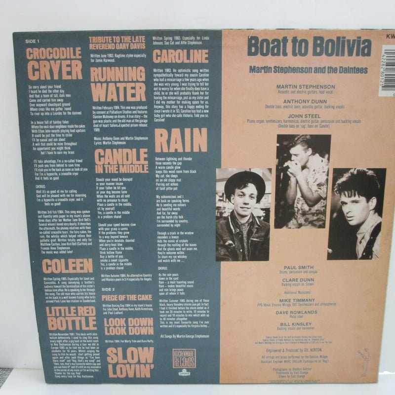 【中古】 Boat to Bolivia MartinStephenson 12