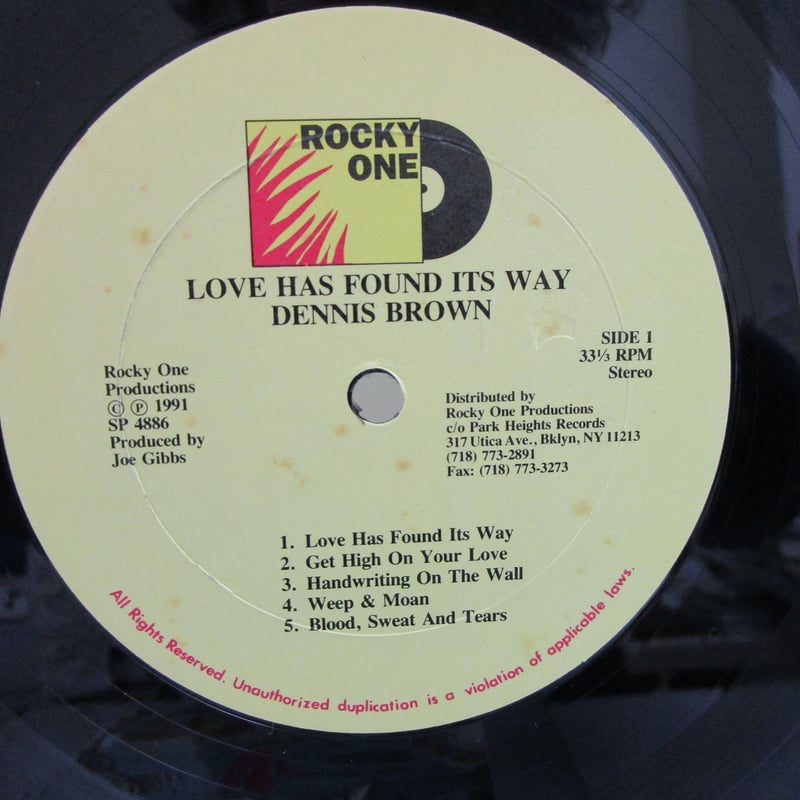 DENNIS BROWN / Love Has Found Its Way | TOHTO r