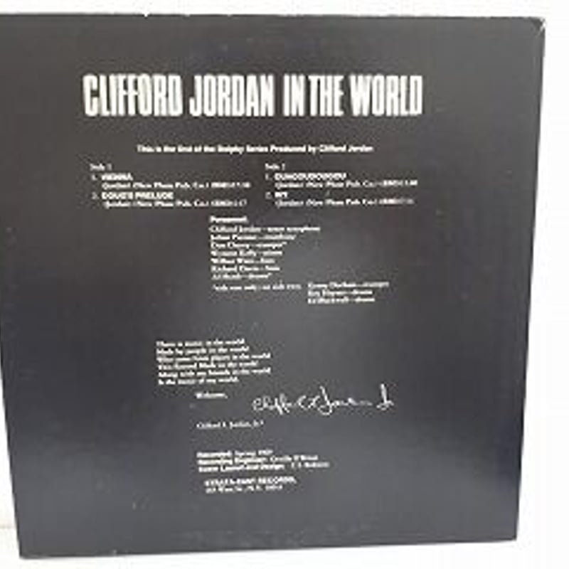 CLIFFORD JORDAN / In the World | TOHTO records